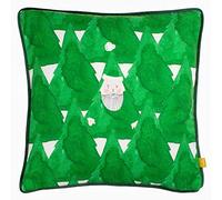 furn. Hide and Seek Santa Cushion Cover, Green, 43 x 43cm