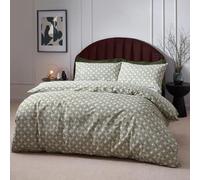 furn. Hoem Alexa Cotton Rich Duvet Cover Set - Super King - Olive