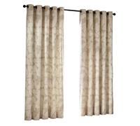 Hoem Brinn Abstract Eyelet Curtains In Natural 168 X 137Cm