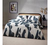 furn. Hoem Meta Abstract Cotton Rich Duvet Cover Set - Reversible Printed Design (Dusk - Single)