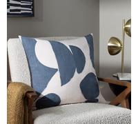 furn. Hoem Meta Abstract Cushion Cover - Soft Cotton Printed Design Knife Edge Trim (Dusk - 55 x 55 cm)