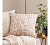 furn. Hoem Nola Abstract Cotton Piped Polyester Filled Cushion
