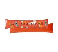 furn. Home Is Where The Dog Is Draught Excluder Cover, Multicolour, 92 x 20 cm