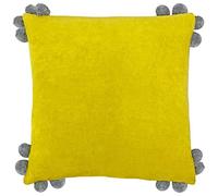furn. Hoola Cushion Cover, Cotton, Yellow/Grey