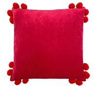 furn. Hoola Polyester Filled Cushion, Cotton, Fuchsia/Red