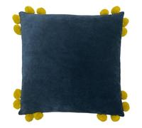 furn. Hoola Polyester Filled Cushion, Cotton, Navy/Olive