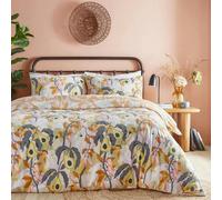 Furn Huerta Tropical Duvet Cover Set - Mango - King - Mango - 50% Cotton/50% Polyester