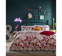 furn. Inked King Size Blush Duvet Set - Pink - Wilko