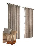 Irwin Woodland Printed Eyelet Curtains Furn Stone 168cm width x 137cm drop