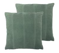 furn. Jagger Feather Filled Cushions (Twin Pack), Cotton, Sage