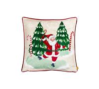 furn. Jolly Santa Let It Snow Polyester Filled Cushion