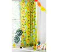 Furn Jungletastic Kids Printed Eyelet Curtains Multi
