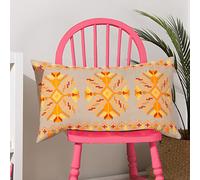 furn. Kalina Feather Filled Cushion - Twin Pack, Orange, 35 x 60cm