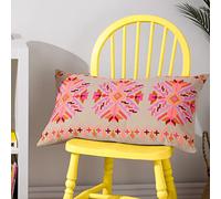 furn. Kalina Feather Filled Cushion - Twin Pack, Pink, 35 x 60cm