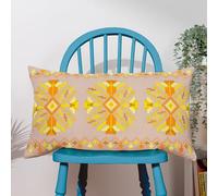 furn. Kalina Feather Filled Cushion - Twin Pack, Yellow, 35 x 60cm