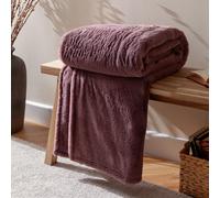 Furn Kallu Double-Sided Plain Faux-Fur Throw | Multiple Colours & Sizes