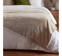 Furn Kallu Double-Sided Plain Faux-Fur Throw | Various Colours & Sizes