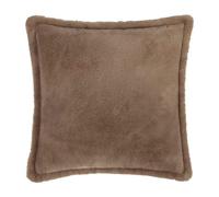 Furn Kallu Faux Fur Cushion Cover - Mocha - 55cm x 55cm - Mocha - 100% Polyester
