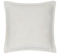 furn. Kallu Faux Fur Cushion Cover - Soft Fluffy Decorative Cushion with Oxford Edge (Ecru - 45x45cm)