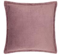 furn. Kallu Faux Fur Polyester Filled Cushion - Soft Fluffy Decorative Cushion with Oxford Edge (Mulberry - 55x55cm)