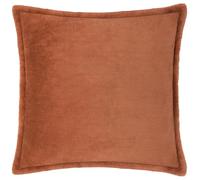 Furn. Kallu Faux Fur Polyester Filled Cushion - Soft Fluffy Decorative Cushion with Oxford Edge (Rust - 55x55cm)