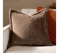 Furn Kallu Reversible Faux Fur Cushion In Brown Brown