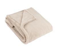 Furn Kallu Double-Sided Faux-Fur Throw 150x200cm Beige