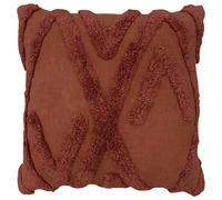 Furn Kamjo Tufted Geometric Cushion Cover - Red - One Size - Red - 100% Cotton