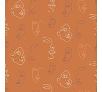 Furn Kindred Wallpaper - Terracotta/Coral - One Size - Terracotta/Coral - 100% Mixed