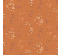 Furn Kindred Wallpaper - Terracotta/Coral - One Size - Terracotta/Coral