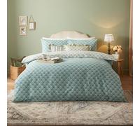furn. Furn. Krissa Block Printed King Duvet Cover Set Blue, Blue