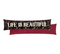 furn. La Vida Life Is Beautiful Velvet Draught Excluder Furn Multi One Size