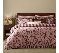 furn. La Vie En Bows Duvet Cover Set (Mocha - King)