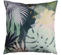 furn. Leafy Outdoor Cushion Cover, Teal, 43 x 43cm