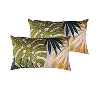 furn. Leafy Outdoor CushionsCover (Twin Pack), Blush, 30 x 50cm