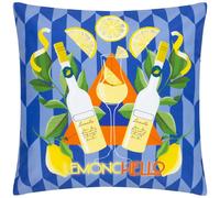 Furn Limoncello Abstract Outdoor Cushion Cover - Blue - Blue - One Size