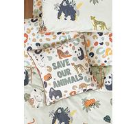 furn. Little furn. Wildlife Save Our Animals 43x43cm Cushion Natural