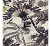 Furn Printed Wallpaper Malaysian Palm Jungle Blush/Charcoal 10m x 53cm