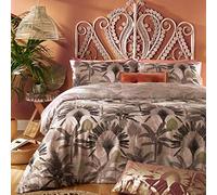 furn. Malaysian Palm Duvet Cover and Pillowcase Set, Dusky Blush, Single