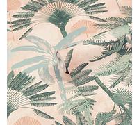 Furn Malaysian Palm Jungle Printed Wallpaper in Light Pink Furn Light Pink