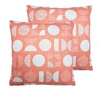 furn. Malmo Twin Pack Polyester Filled Cushions, Pink, 43 x 43cm