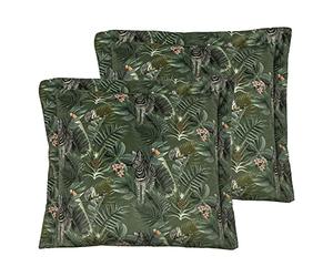 furn. Manyara Twin Pack Feather Filled Cushions, Zebra, 50 x 50cm