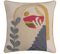 Furn. Margo Embroidered 100% Cotton Cushion Cover