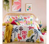 Furn Marula Duvet Cover & Pillowcase Set – Abstract Tropical – King – Multicolor