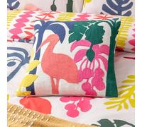 furn. Marula Embroidered Cotton Feather Filled Cushion