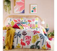 furn. Marula Tropical Duvet Cover Set - Single - Multicolour