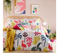 Furn Marula Duvet Cover & Pillowcase Set – Abstract Tropical – King – Multicolor