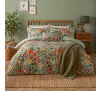 furn. Meadow King Size Green Haze Printed Duvet Set - Wilko