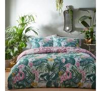 Furn Medinilla Duvet Cover Set - Mint/Lilac - Single - Mint/Lilac - 100% Mixed