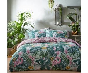 Furn Medinilla Duvet Cover Set - Mint/Lilac - Single - Mint/Lilac - 100% Mixed